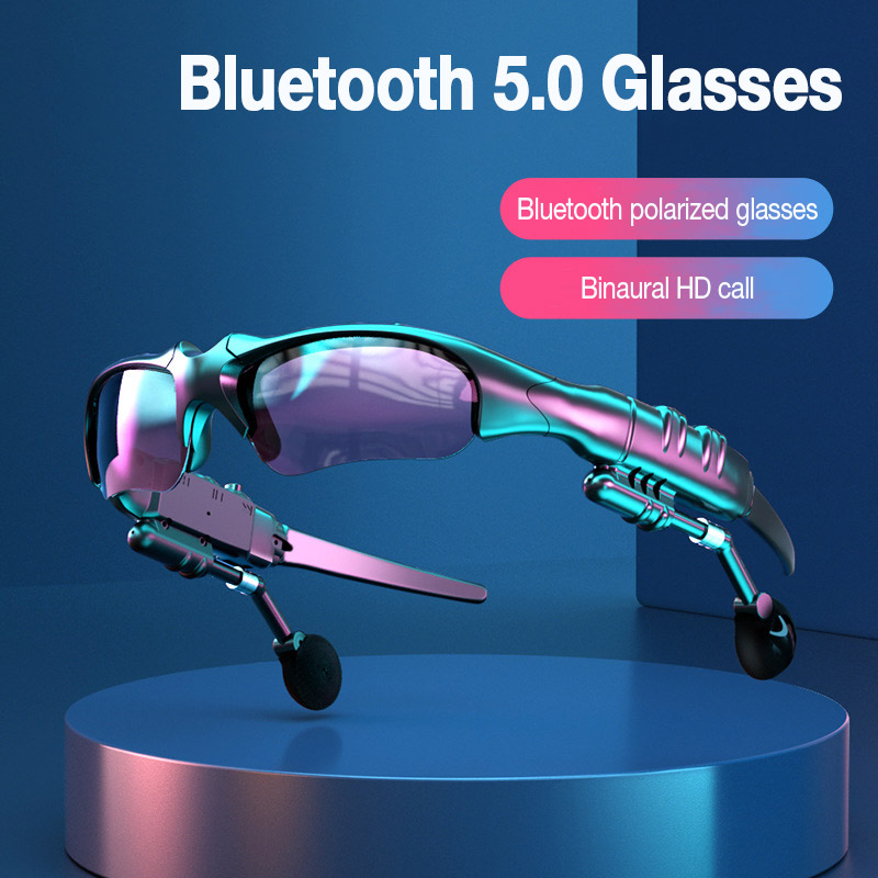 Cycling Glasses - 5.0 Stereo Earphones Wireless Headset with