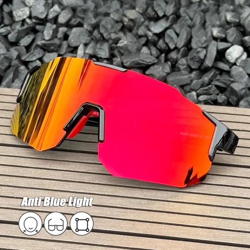 Cycling Glasses - Square Cycling Sunglasses Large Frame Shades