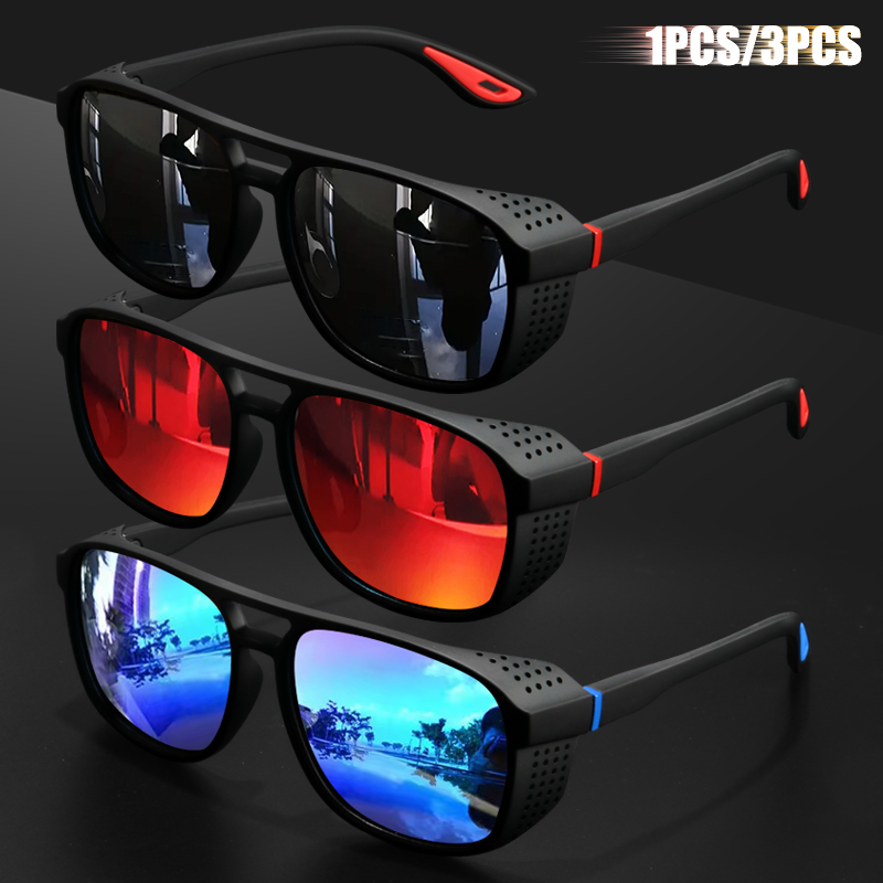 Cycling Glasses - 1PC/3PC Sport Polarized Sunglasses Windproof Design
