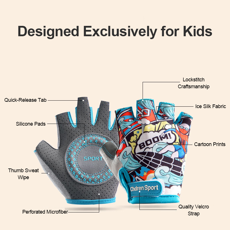 Kids Cycling Gloves Cartoon St - Cycling Gear Kids review and price