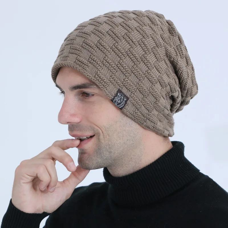 Mens Plush Lining Beanie Winte - Cycling Gear Cold Weather review and price