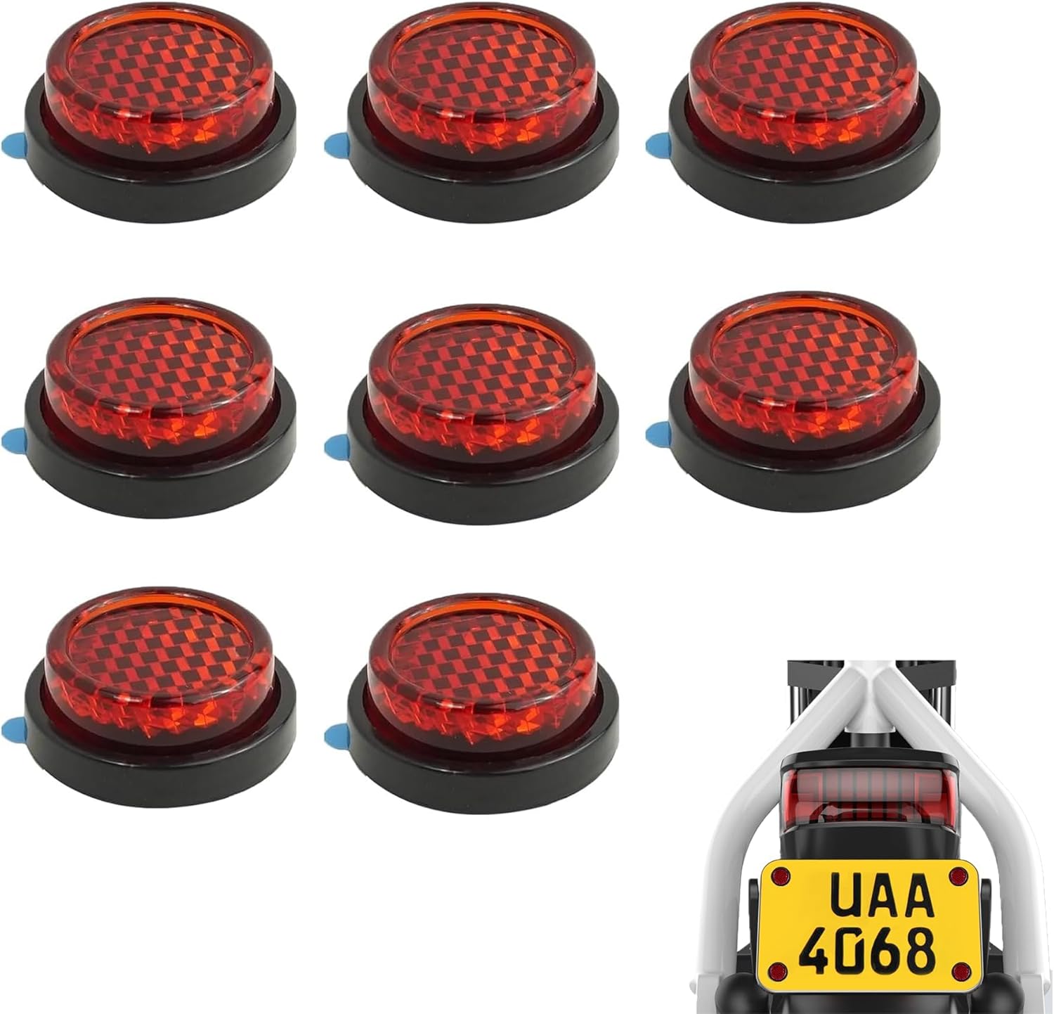 6PCS Motorcycle Reflector Self - Vintage Cycling Gear review and price