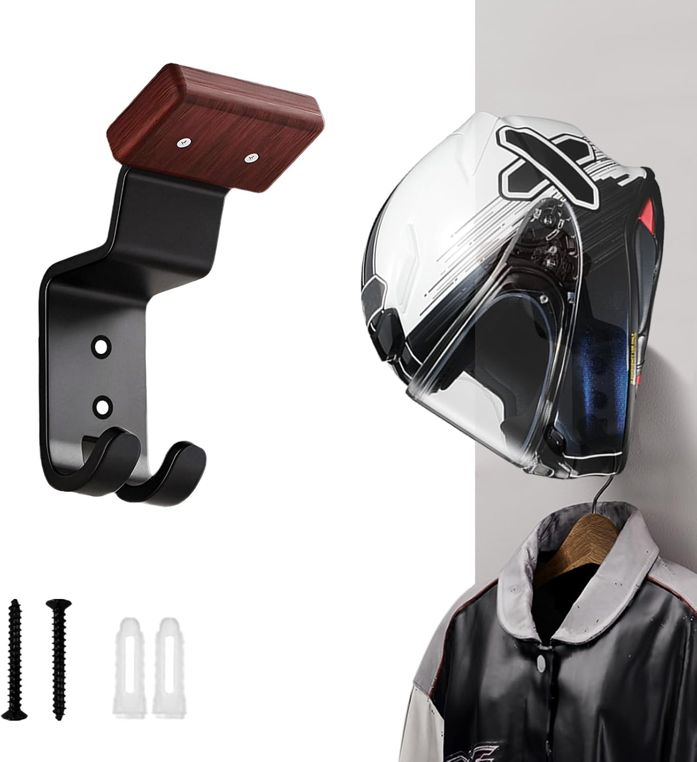 Motorcycle Helmet Holder Wall  - Cycling Gear Wall Organizer review and price